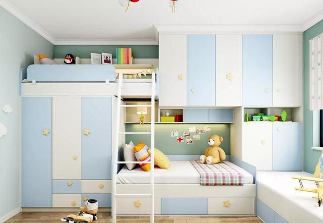 双人儿童房设计最值得借鉴,小户型装修超实用!