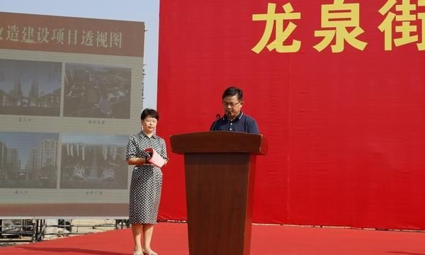 龙泉街道党工委书记张传纲作项目推进情况介绍市人大常委会副主任刘茜