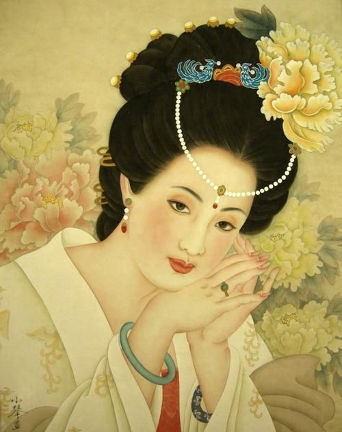 楊貴妃回眸一笑百媚生 薛寶釵藏愚守拙 為何二人都是牡丹花 互動頭條