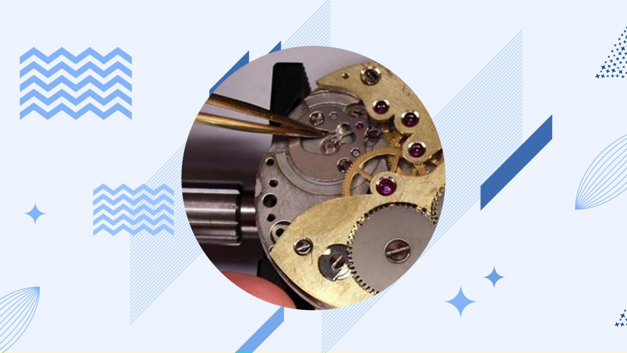 擒纵系统上油的好坏,会对机械手表走时的精度产生直接的影响.