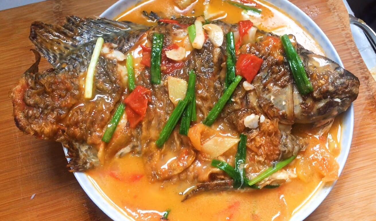 番茄烧罗非鱼最好吃的做法,鲜香入味没有一点泥腥味