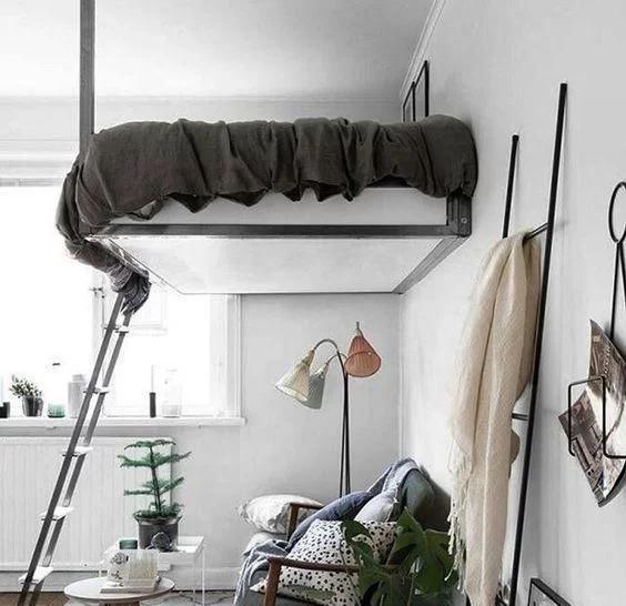 客厅悬空改张床,一居也可感受两居舒适体验!