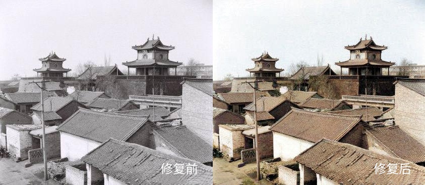 老城记忆:彩色修复后的长治老照片,你能认出几个?|老城|长治|上党门_新浪新闻