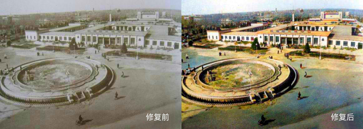 老城记忆:彩色修复后的长治老照片,你能认出几个?|老城|长治|上党门_新浪新闻