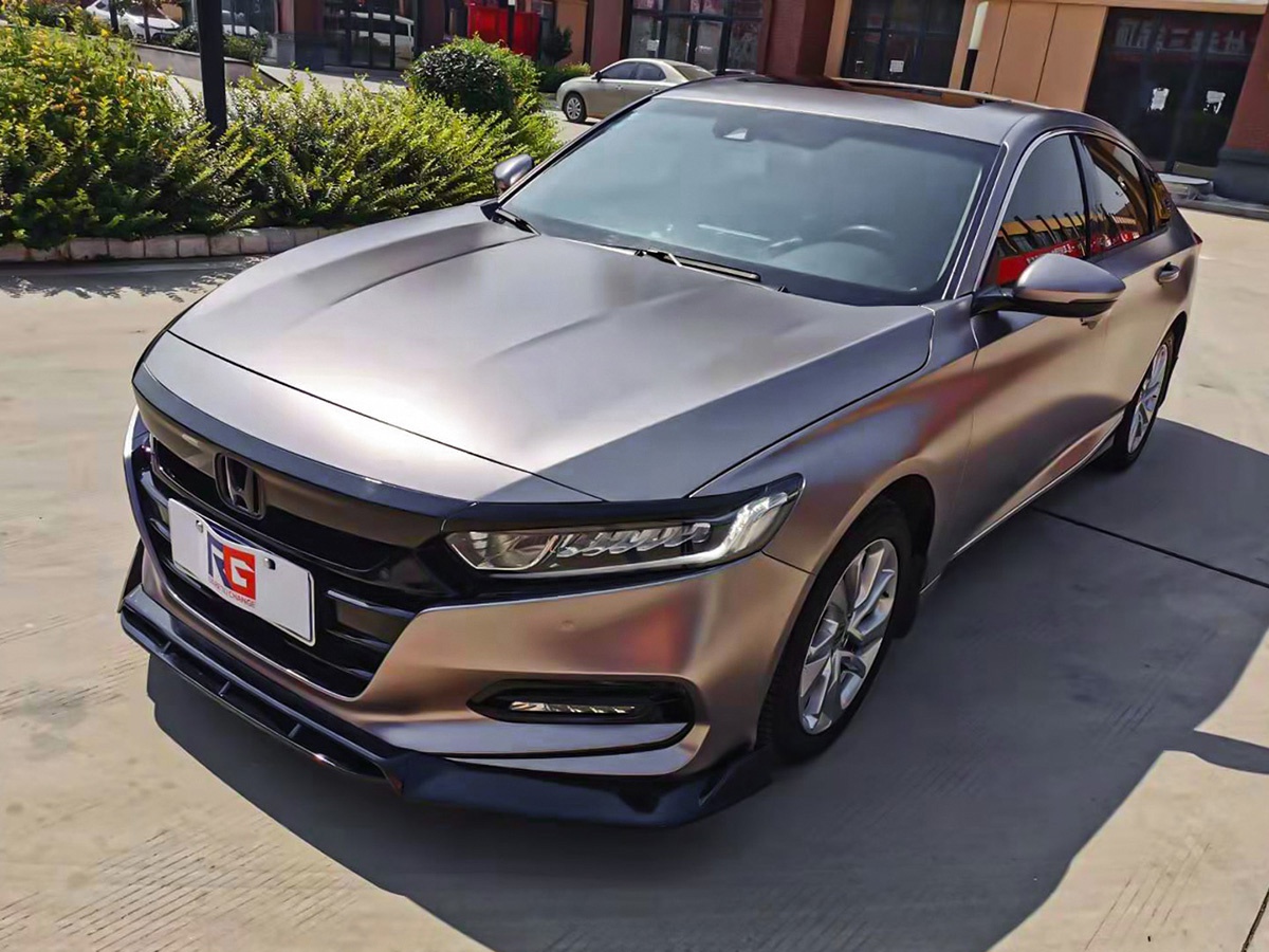 本田雅阁车身改色膜电光战斗灰,给自己得爱车换个颜色就像自己换个