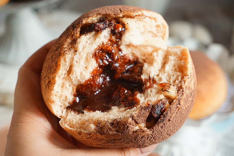 流心爆浆巧克力面包软得一塌糊涂不复杂特好做孩子早餐爱吃