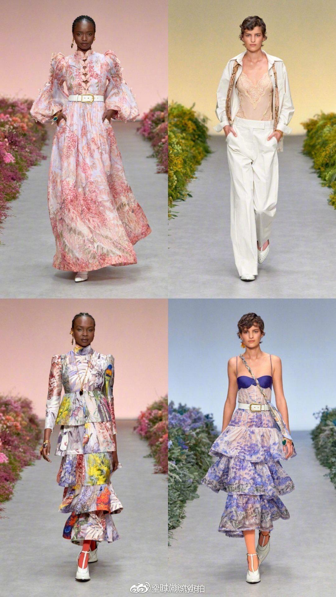 zimmermann2021春夏秀场华丽明媚的花卉设计