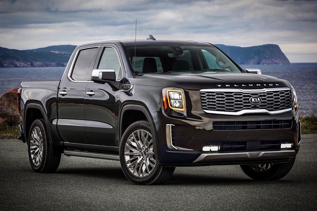 起亚皮卡渲染图 很大气的皮卡