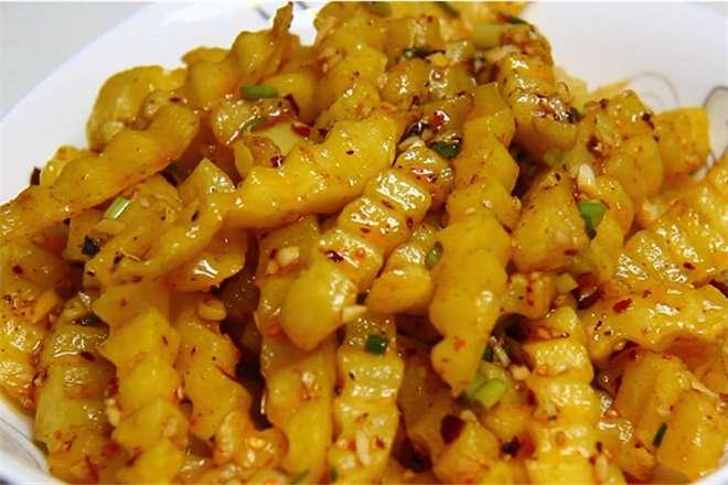 你吃过"炸洋芋"吗?|洋芋|佐料|波浪刀_新浪新闻