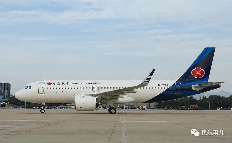 青岛航空引进一架a320neo飞机机队已达27架
