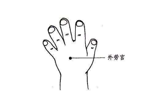 8,清肺经术者右手拇指自孩子无名指掌面末节横纹起推至指尖,推100~500