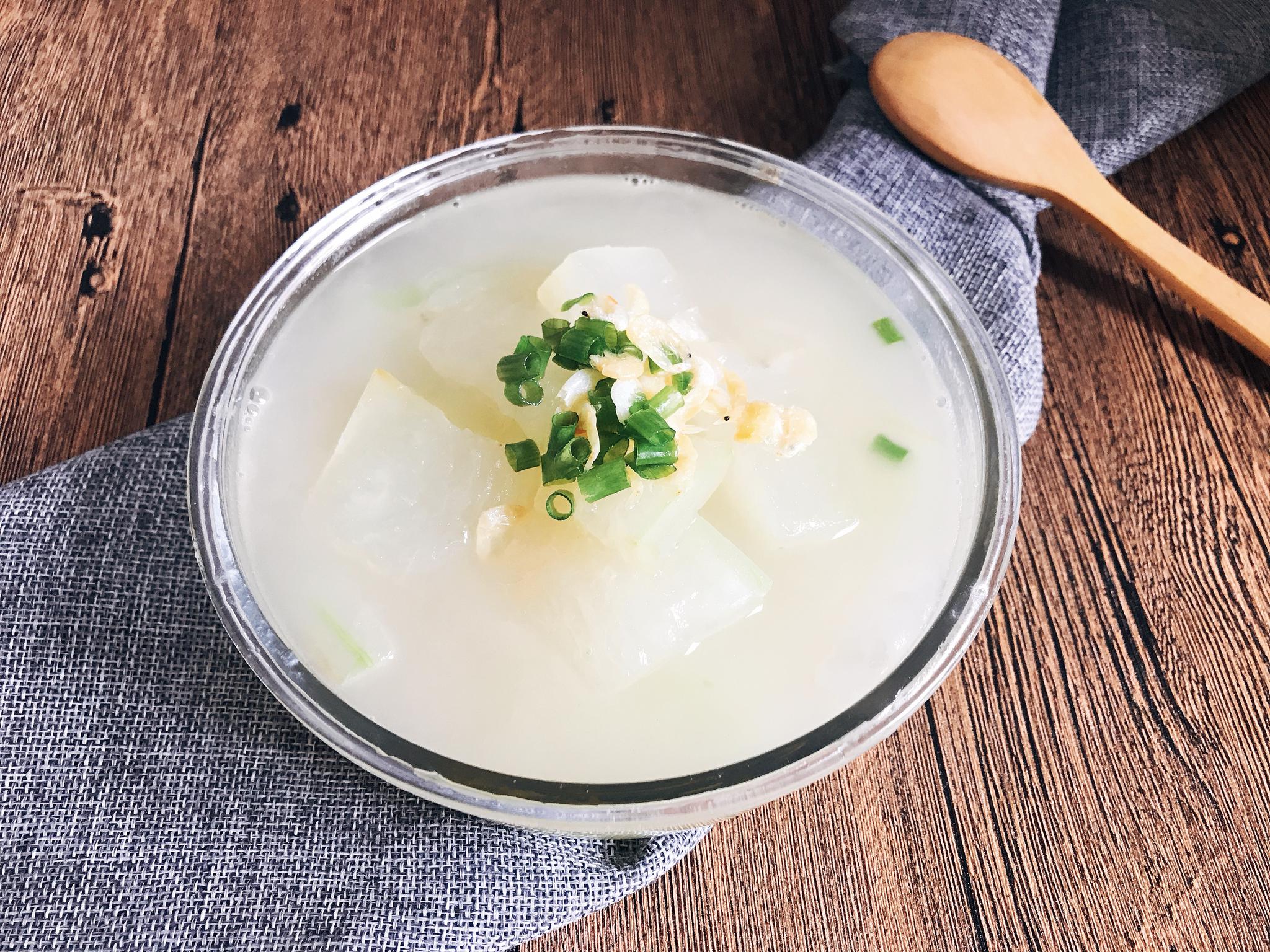 10分钟快手小虾皮冬瓜汤减肥时我天天吃它瘦身补钙排毒利尿