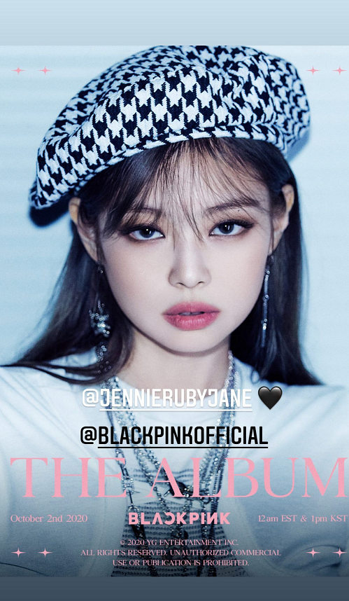 jennie个人海报第二弹香奈儿金属耳环超霸气jisoo宣传最积极