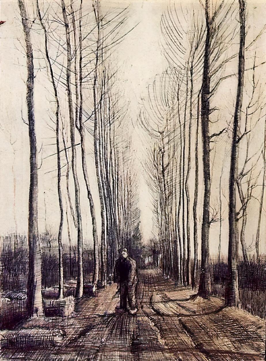 艺术大师梵高经典素描作品欣赏,难得一见