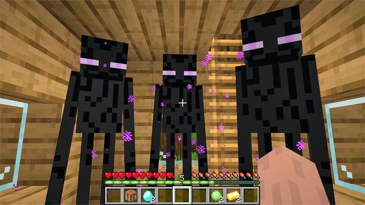 我的世界新版末影人家族模组,魔哒一不留神闯入了它们的地盘