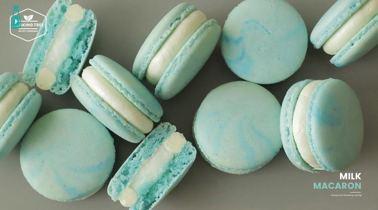 颜值满分的蓝色马卡龙,这颜色实在太舒服了!