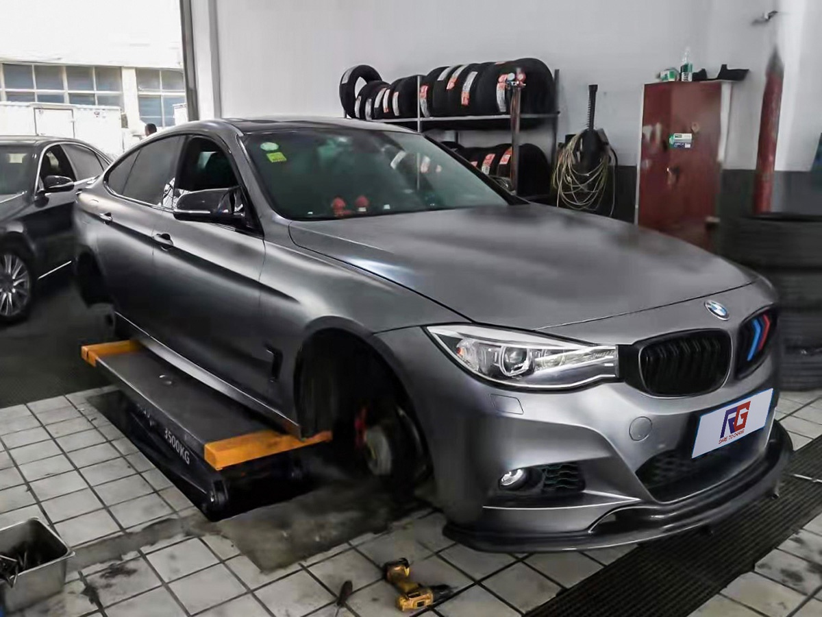 宝马3系gt车身改色电光钛灰rg瑞集改色膜宁波江北