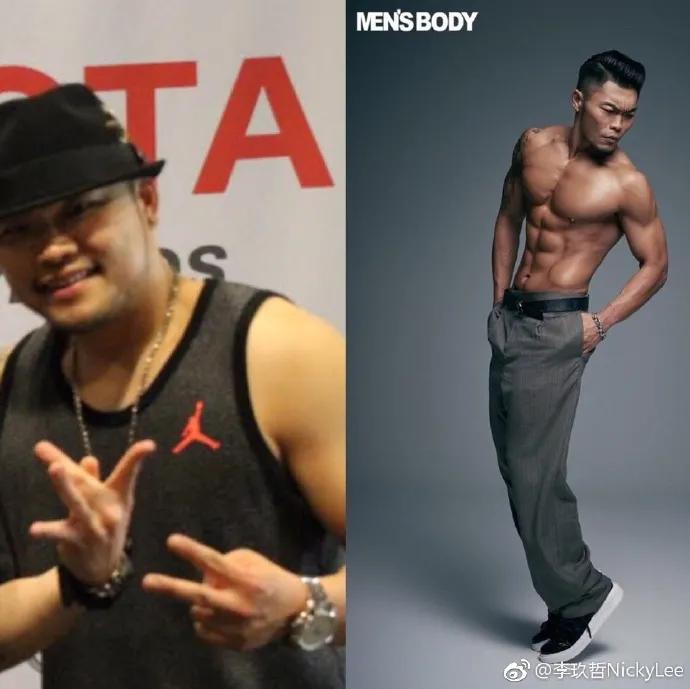 肉胖子李玖哲减肥50斤,成超级肌肉型男,太帅了
