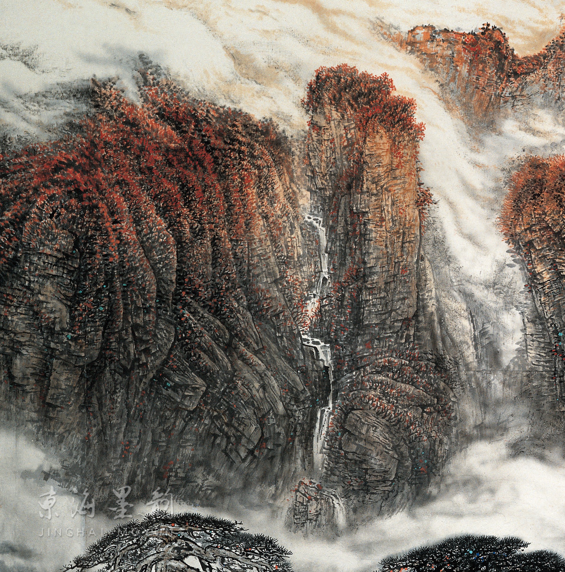 作品局部陈克永,1976年毕业于首都师范大学美术系,现为燕山画派创始人