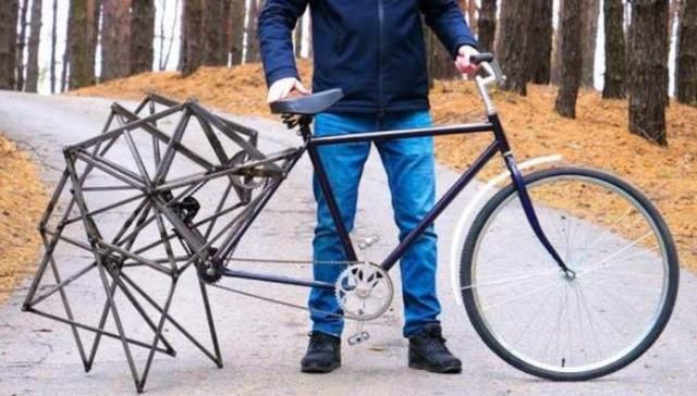 牛人改装"蜘蛛腿"自行车!骑行上路的那一刻,太霸气了