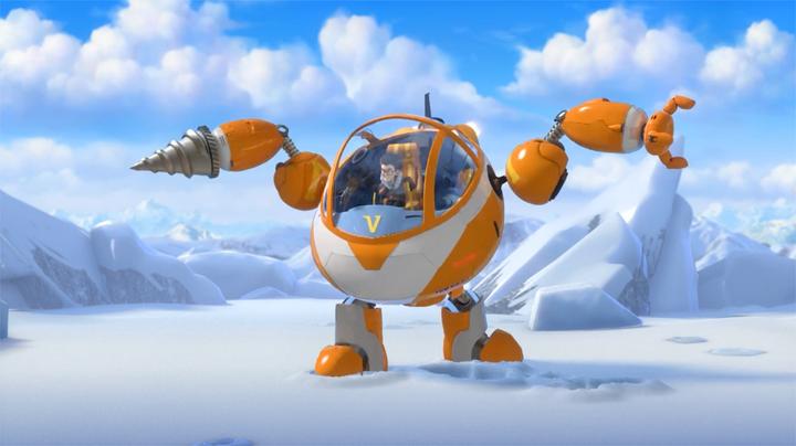 熊出没:天才威开着机器人来抓人了,团子打不过,真是气死人了