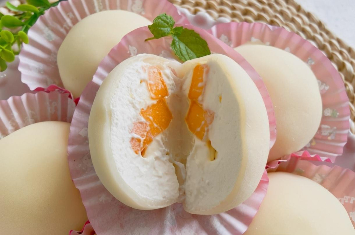 免烤箱!超好吃的白胖子芒果雪媚娘|媚娘|芒果|淡奶油_新浪新闻