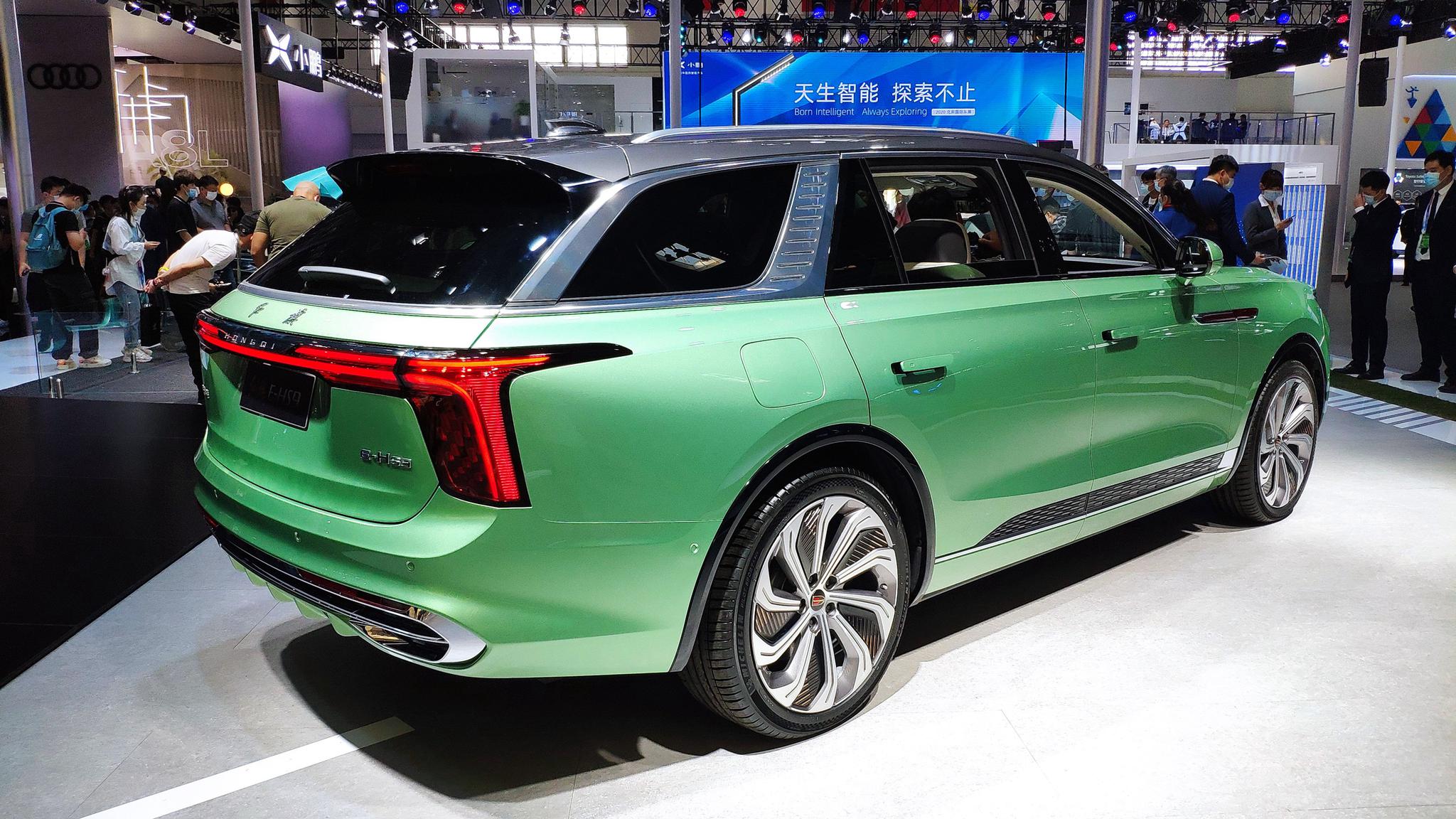 2020年北京车展:红旗e-hs9实车-新浪汽车