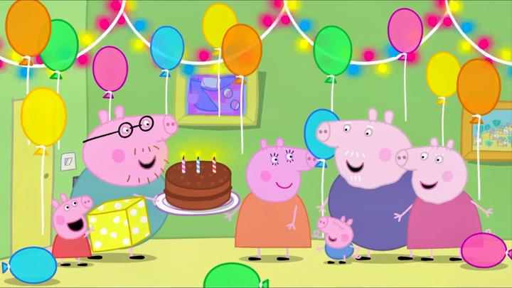 小猪佩奇猪妈妈好幸福全家给她准备惊喜生日很圆满