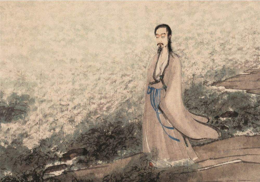 《屈原》与郭沫若研究屈原渊源颇深▲图源于网络▲傅抱石《云中君和大