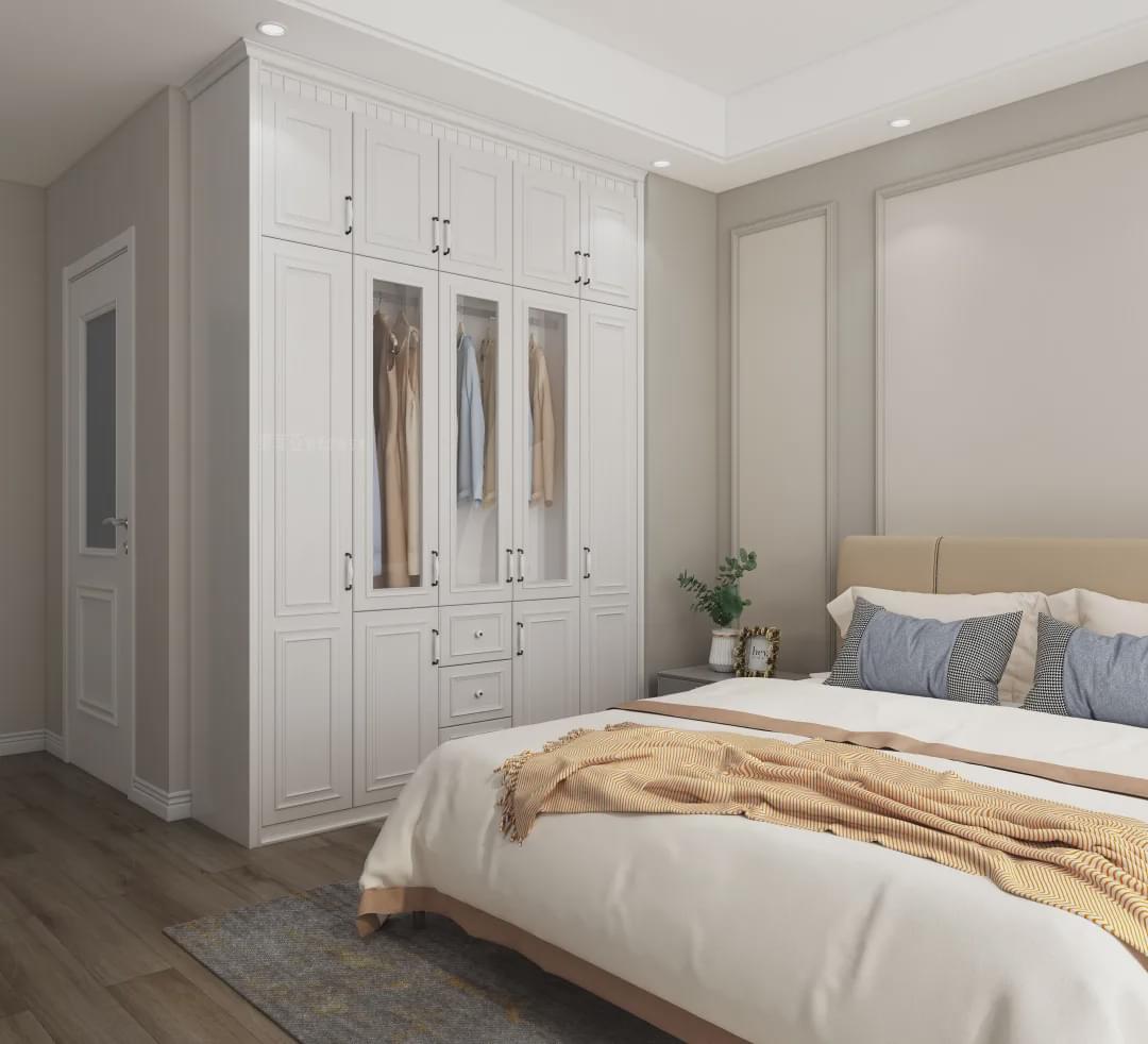 118㎡三房两厅,全屋白色简欧风,亲戚看了夸上天!