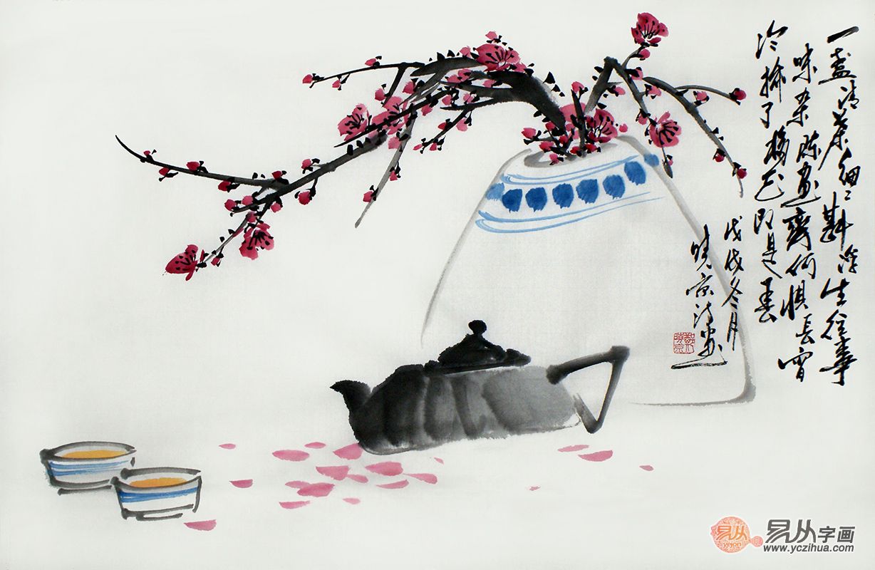 当代画家郑晓京擅长画什么 诗情画意的文人花鸟画