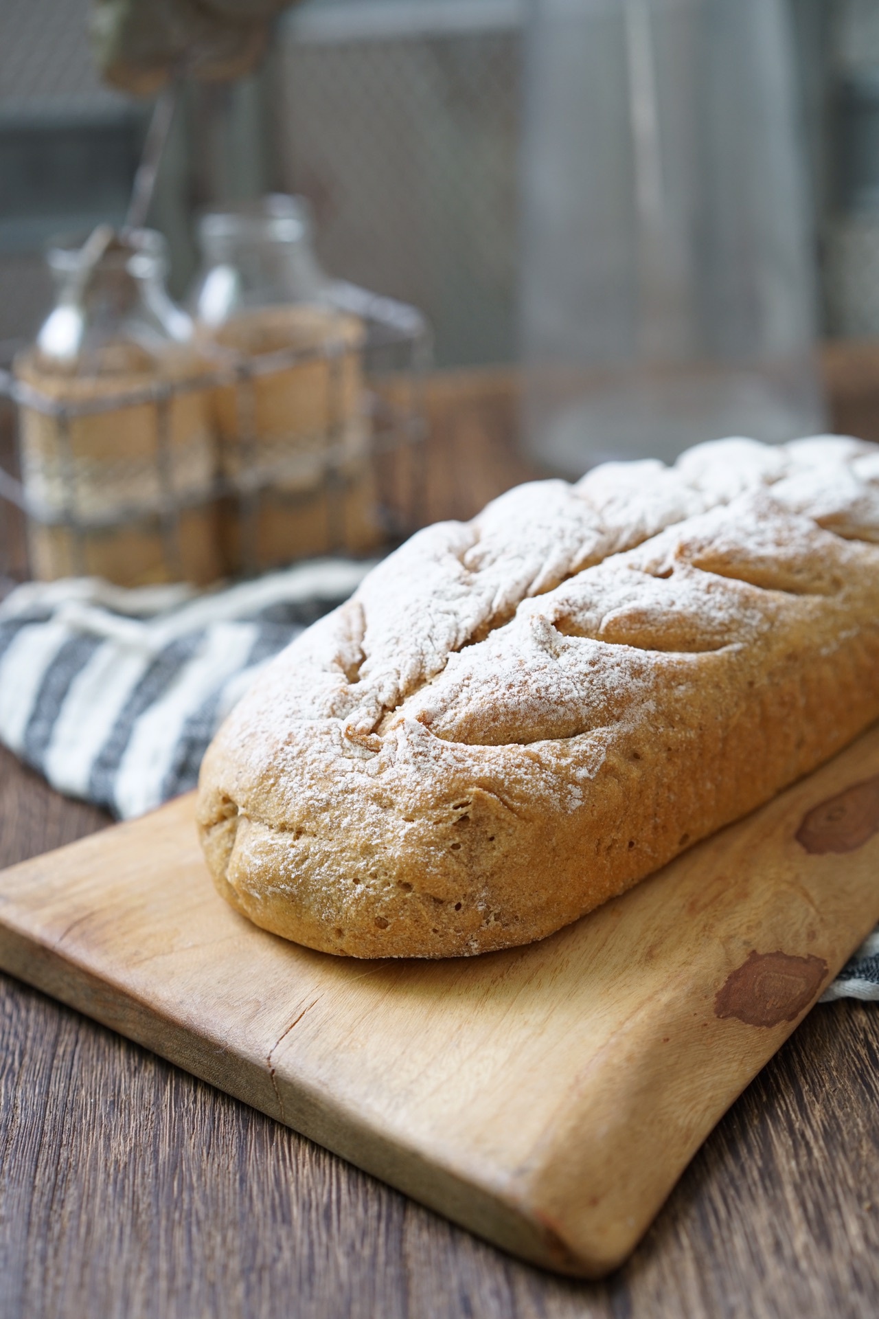 无油无糖全麦面包的做法配方减脂期这款面包很有饱福感
