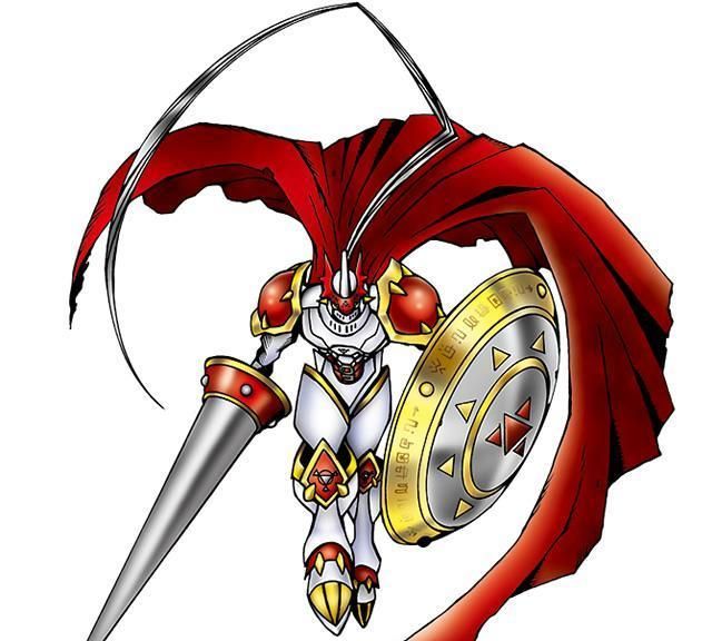 在最后一战中"红莲骑士兽"和方舟"葛拉尼"融合进化为"红莲骑士兽.