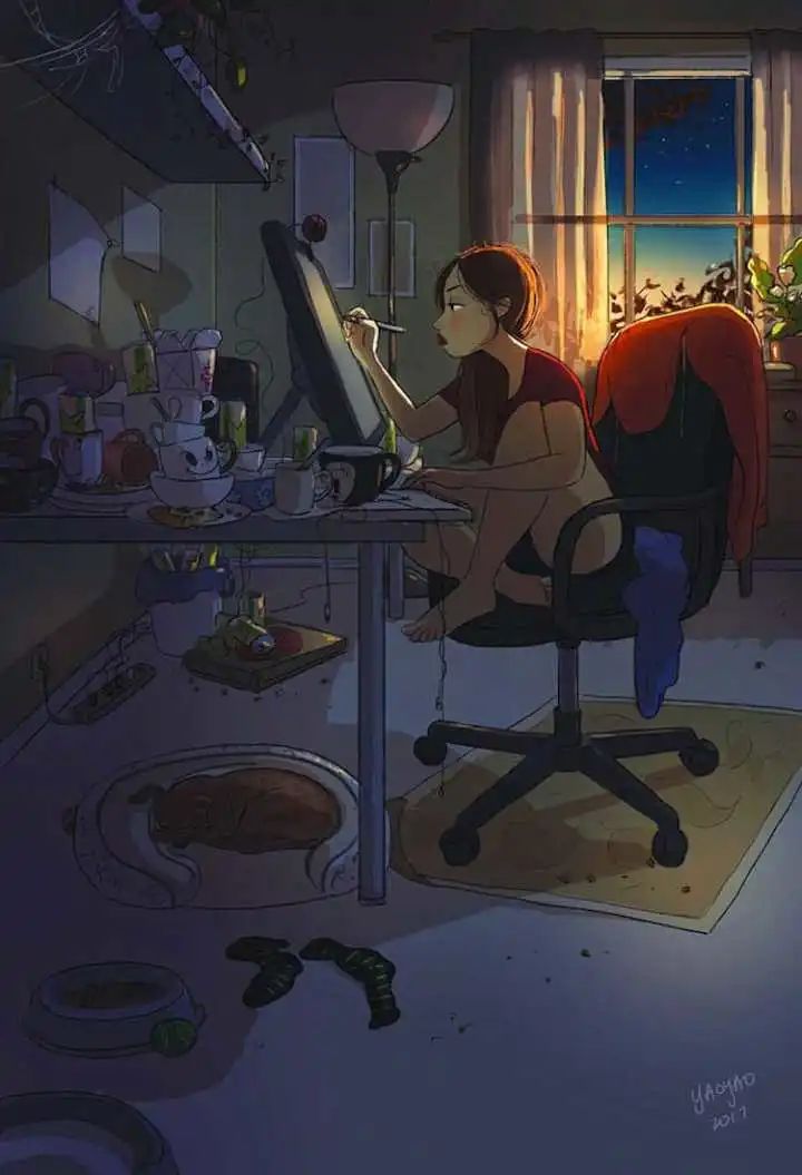 看完她描绘的单身生活,还谈什么恋爱,自己一个人多好