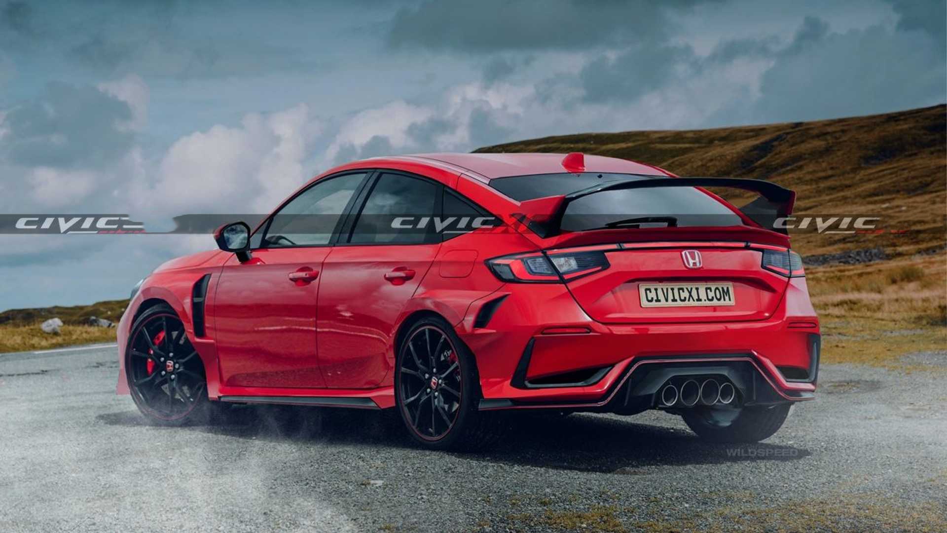 下一代本田思域typer渲染或将搭载400马力混动系统