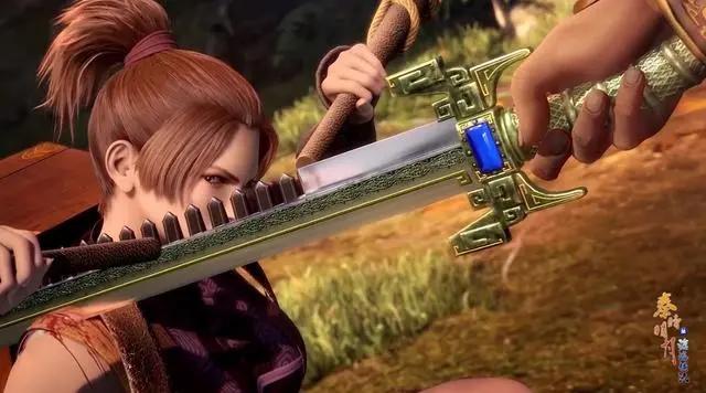 正式开始战斗,卫庄的剑还是霸气啊,卫庄一刀就砍伤了披甲门的三娘