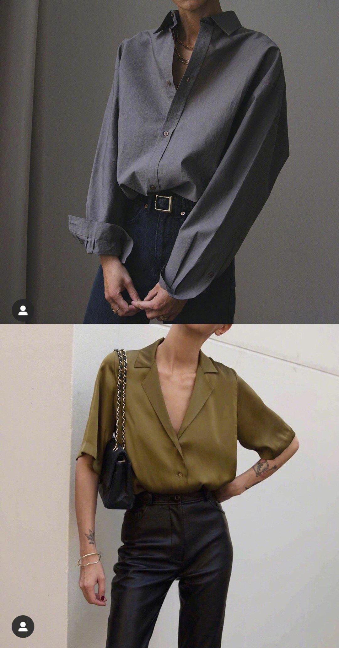 澳洲时尚博主petra极简又禁欲的衬衫穿搭分享