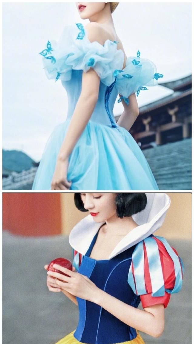 张予曦横店在逃公主vlog走红网络,cos艾莎白雪公主花木兰美人鱼