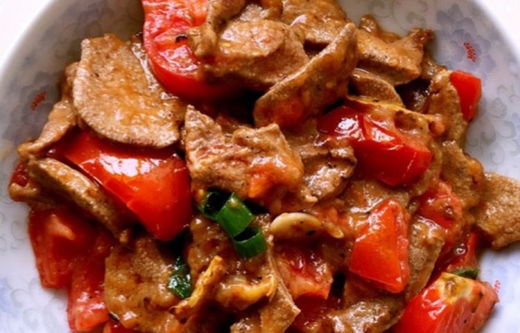 第一次用西红柿炒猪肝就被惊艳到了!