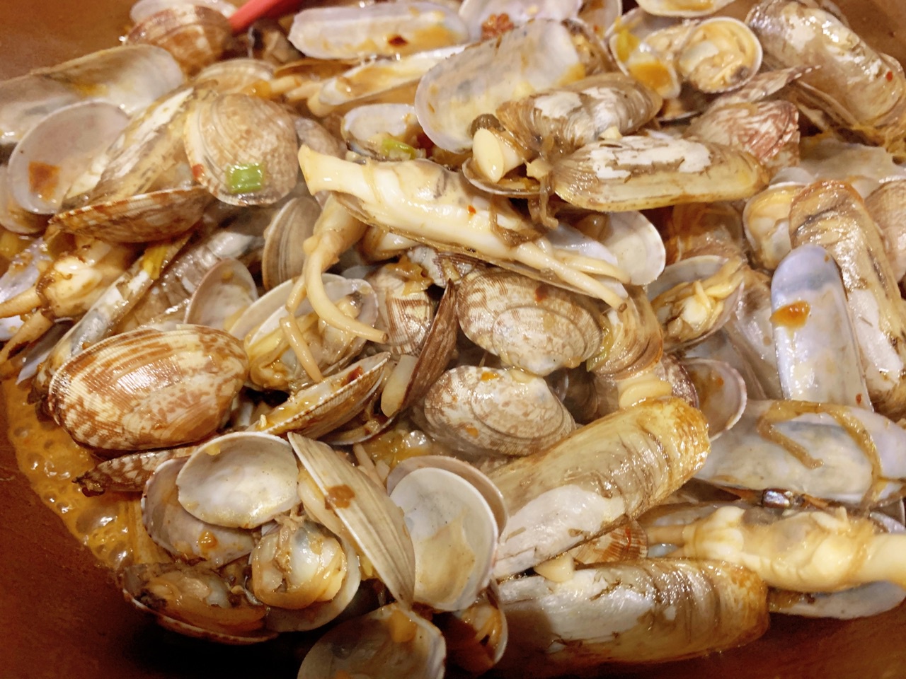 香辣花蛤蛏子的做法配方味道很赞很入味回味无穷