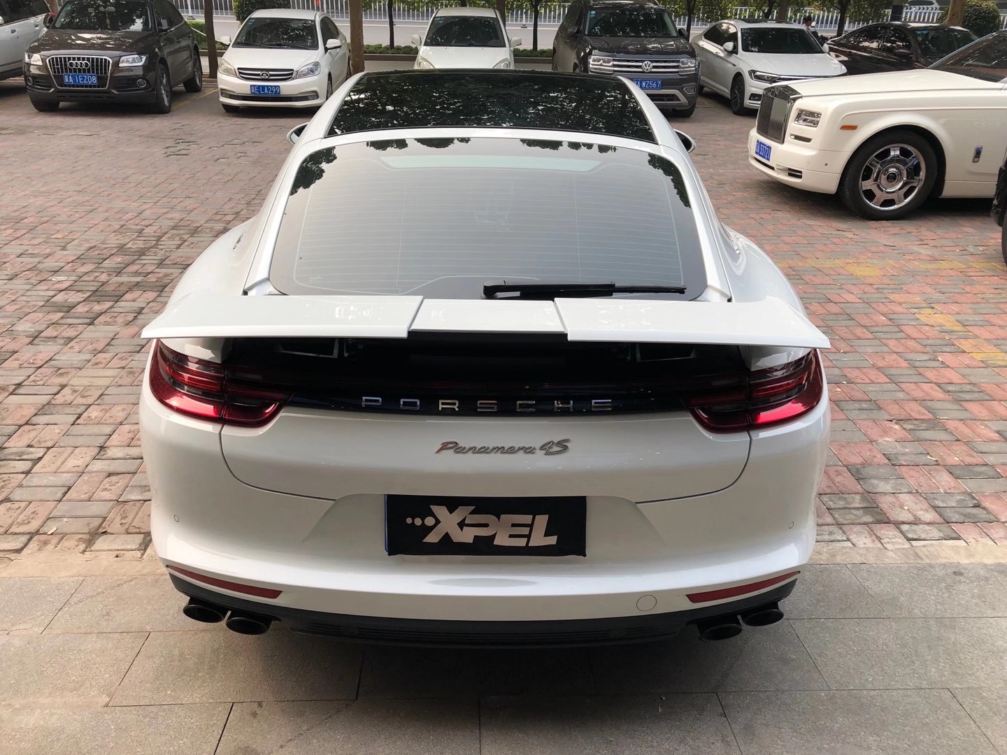 石家庄帕拉梅拉改原厂折叠尾翼-新浪汽车