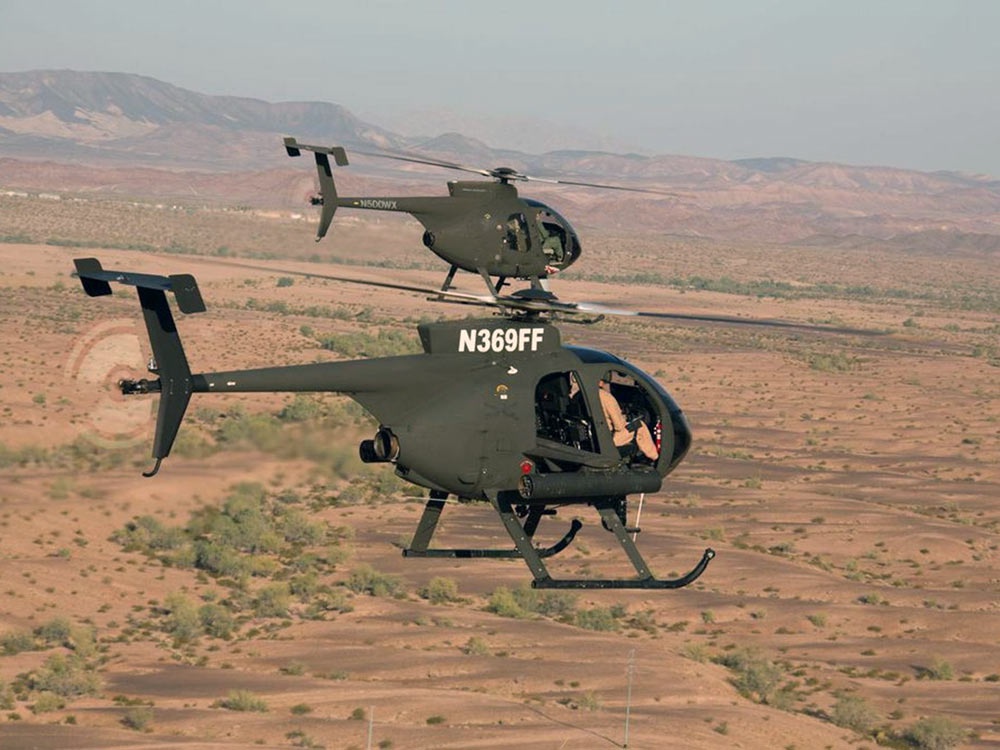 飞上枝头的"麻雀",md-530g轻型侦察直升机被军事化改装