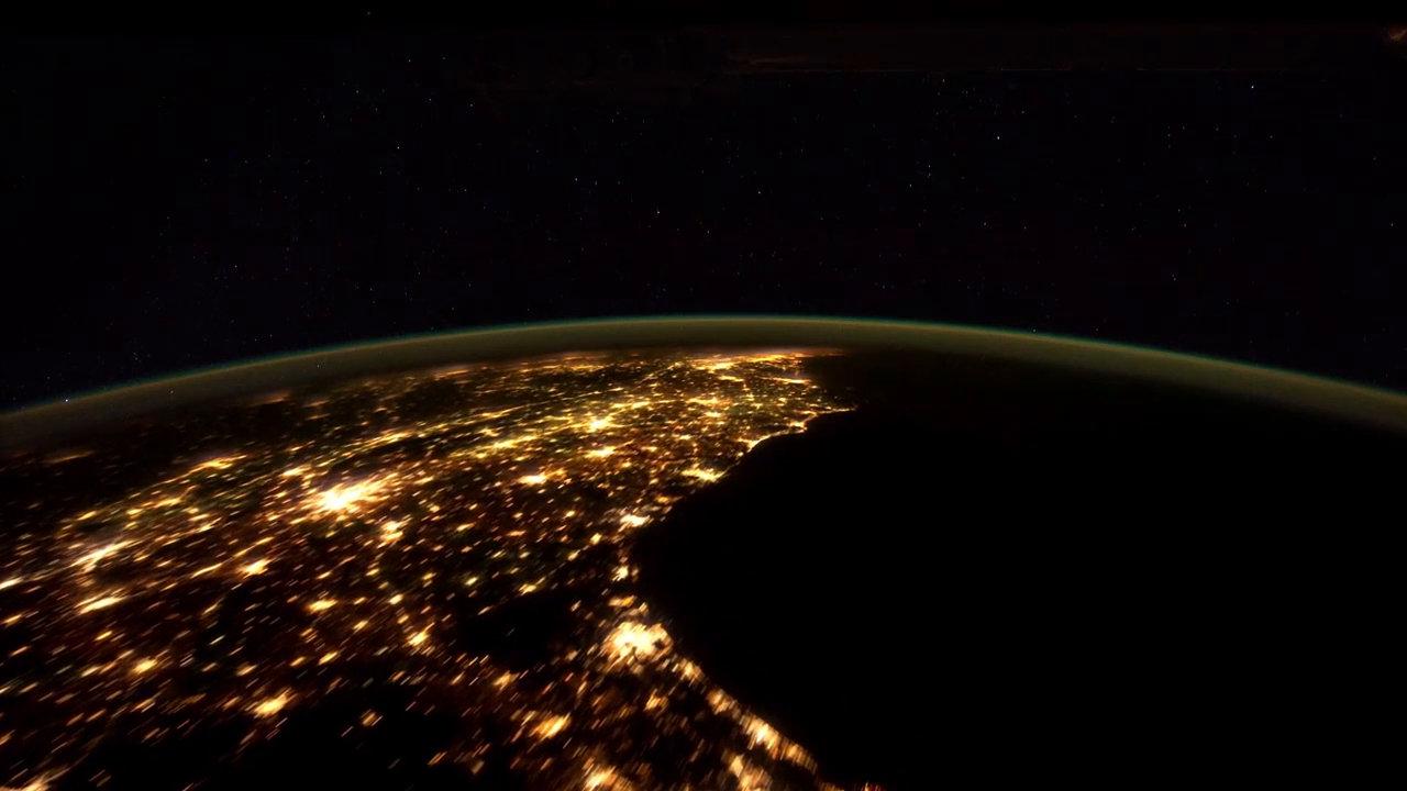 Google地球夜景图片