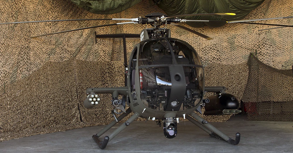 飞上枝头的"麻雀",md-530g轻型侦察直升机被军事化改装