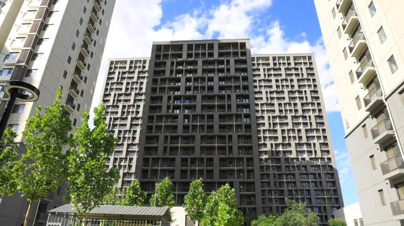 焦化厂公租房项目 超低能耗被动房 近日建成交付.