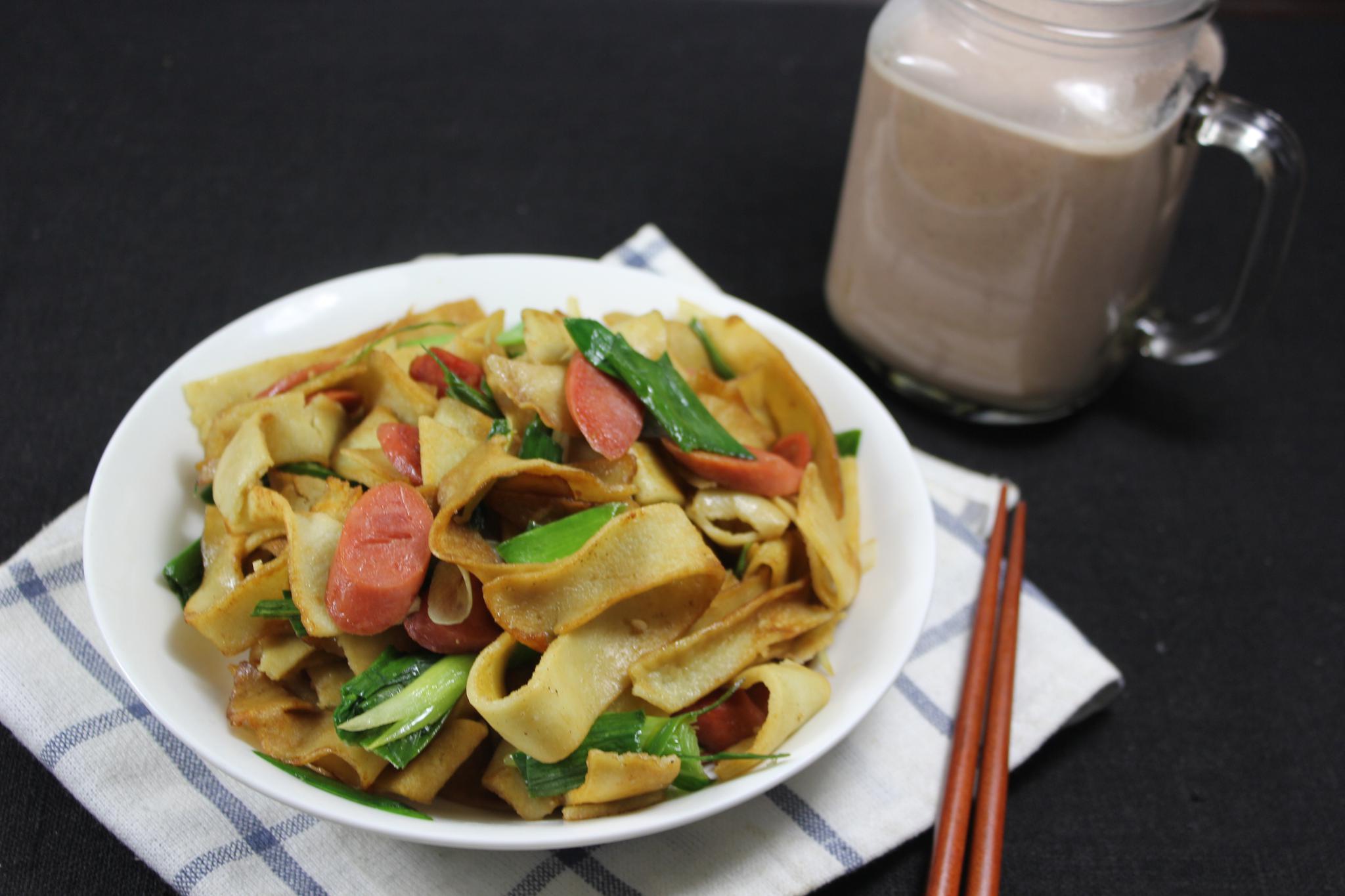 天冷早餐不用早起,5分钟就能上桌,鲜美营养又简单,全家都爱吃|豆丝|青