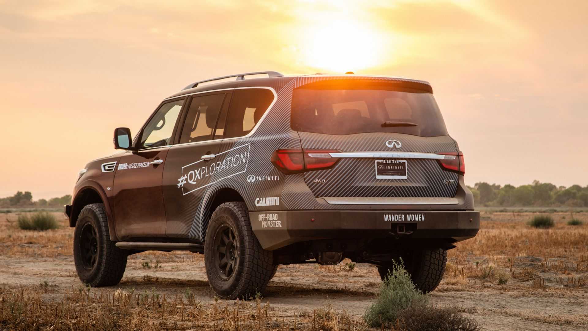 只允许女性参加的耐力拉力赛开赛大赛指定用车英菲尼迪qx80