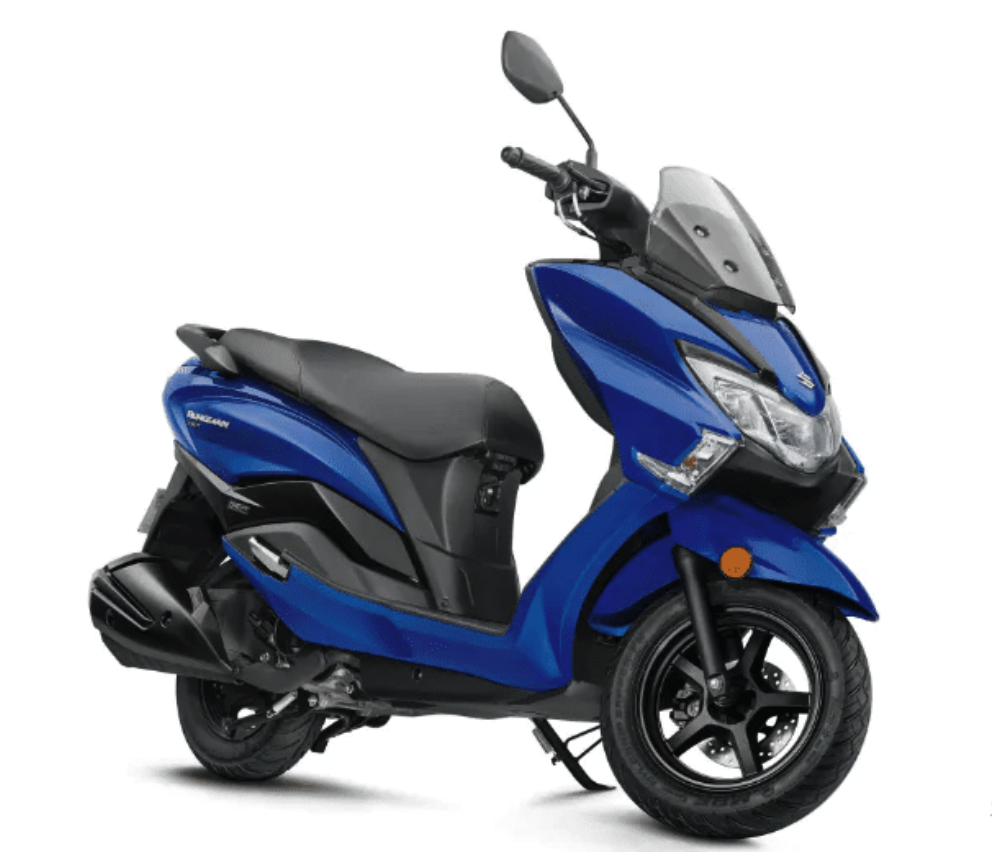 铃木发布2021款125踏板汉堡人125,增配液晶智能仪表