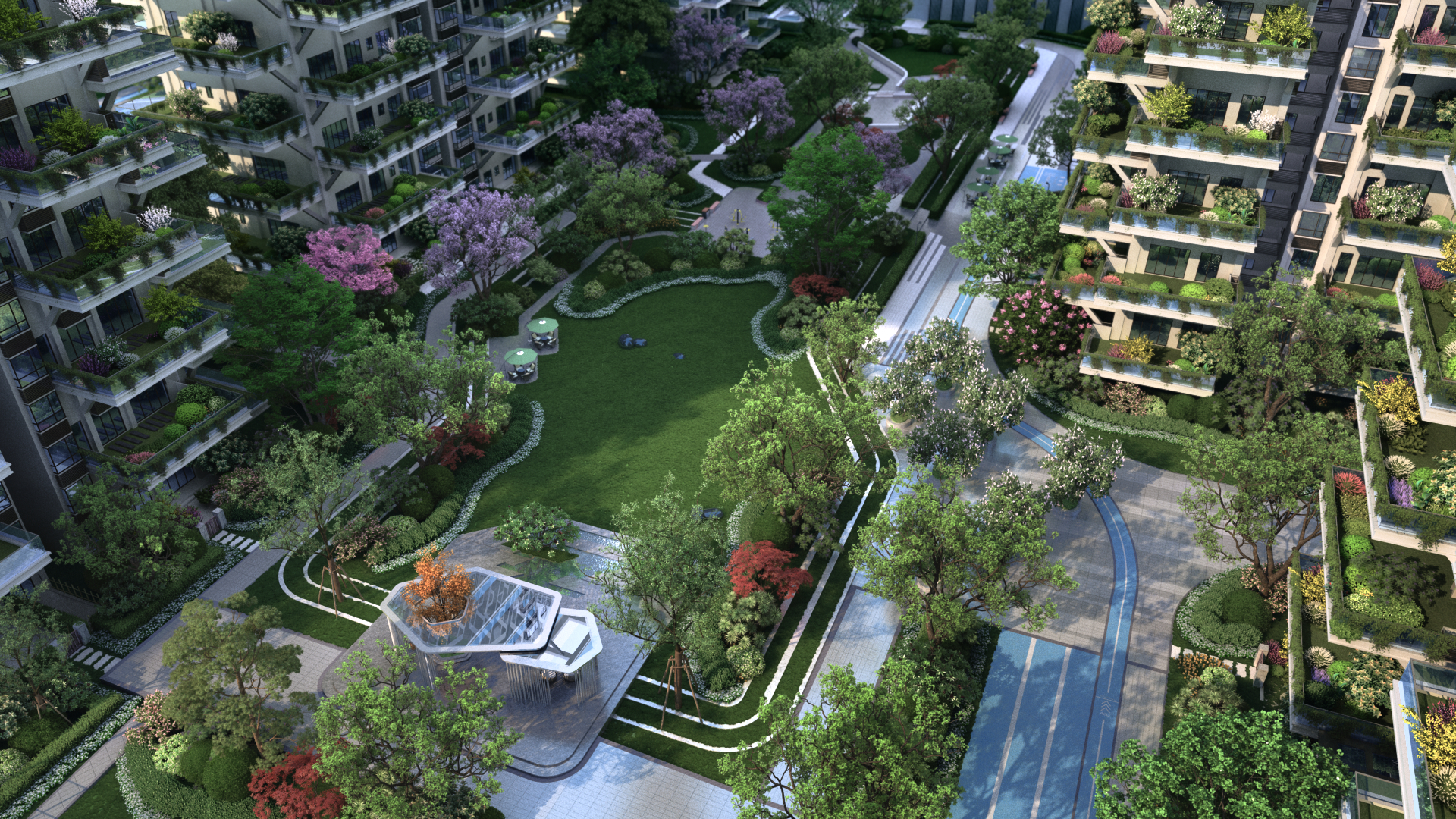 眉山迎来首个第四代建筑通威城市森林花园盛大开放