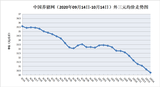 猪市要崩盘?今日猪价行情最新生猪价格表 10月14日猪肉价格多少钱一斤